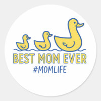 Meilleure Maman Jamais Canard Famille Mignonne Mèr