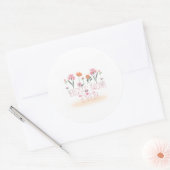 Sticker Rond meilleure mère 4 (Enveloppe)