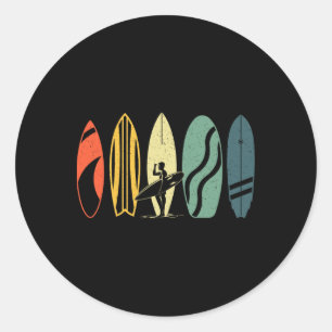 Sticker Rond Meilleure Planche De Surf Pour Hommes Femmes Enfan