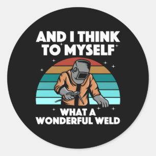 Sticker Rond Meilleure soudure Arc Pipeliner Pipeline