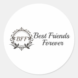 Sticker Rond Meilleurs amis pour toujours