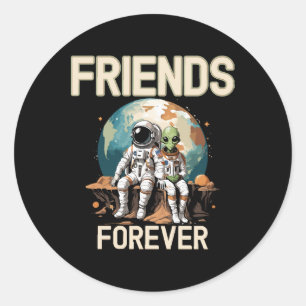 Sticker Rond Meilleurs amis pour toujours