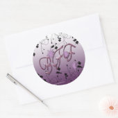 Sticker Rond Meilleurs amis pour toujours (Enveloppe)