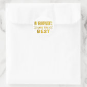 Sticker Rond Meilleurs grands-parents (Sac)