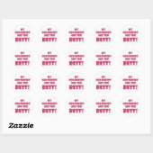 Sticker Rond Meilleurs petits enfants (Feuille)
