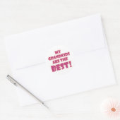 Sticker Rond Meilleurs petits enfants (Enveloppe)