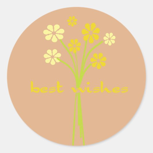 Sticker Rond Meilleurs voeux (Devant)