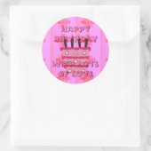 Sticker Rond Meilleurs voeux Anniversaire (Sac)