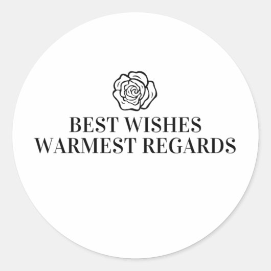 Sticker Rond Meilleurs Voeux Les Plus Chauds (Devant)