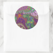 Sticker Rond Mélange verte et orange (Sac)