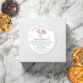 Sticker Rond Mélangeur rose moderne, Boulangerie à domicile Loi