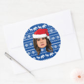 STICKER ROND MELANIA TRUMP (Enveloppe)