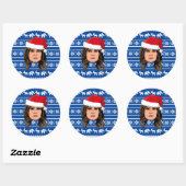 STICKER ROND MELANIA TRUMP (Feuille)