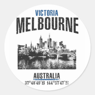 Sticker Rond Melbourne