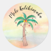 Sticker Rond Mele Kalikimaka (Devant)
