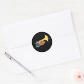 Sticker Rond Mellophone de peinture (Enveloppe)