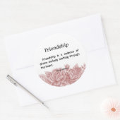 Sticker Rond Mélodies de l'amitié (Enveloppe)