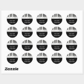 Sticker Rond Melody Collection (Feuille)