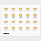 Sticker Rond Melon juteux (Feuille)