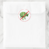 Sticker Rond Melon Rhinos Interdits! (Sac)