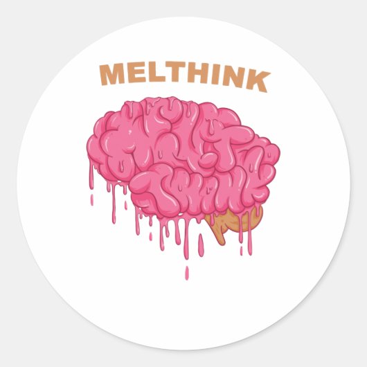 Sticker Rond Melthink (Devant)