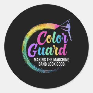 Sticker Rond Membre de l'équipe Color Guard