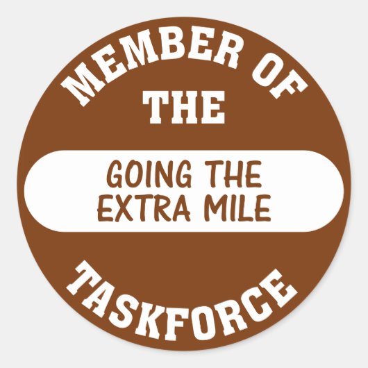 Sticker Rond Membre du Groupe de travail Going the Extra Mile (Devant)