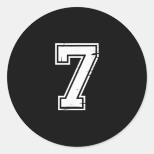 Sticker Rond Mémé 6 Numéro 67 Six Sept
