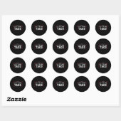 Sticker Rond Mème amusant Allons Taco (Feuille)