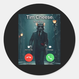 Sticker Rond Mème au fromage Tim