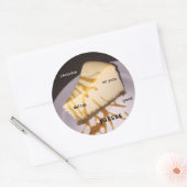 Sticker Rond mème cheesecake (Enveloppe)