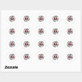 Sticker Rond Même Cirque Différent Clown Funny Kamala Harris Cl (Feuille)