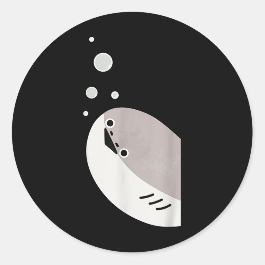 Sticker Rond Mème de poisson Sacabambaspis (Devant)