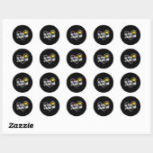 Sticker Rond Mémé de softball _4 (Feuille)