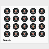 Sticker Rond Mème drôle de Chihuahua (Feuille)