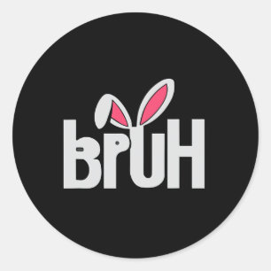 Sticker Rond Mème drôle de salutation de frère pour adolescents
