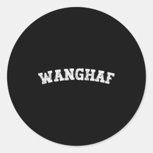 Sticker Rond Mème drôle de Wanghaf