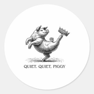 Sticker Rond Mème féministe humour subtil protestation résistan