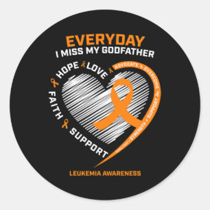 Sticker Rond Mémoire D'Amour En Souvenir De La Leucémie Du Parr