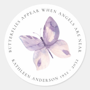 Sticker Rond Mémorial aux papillons