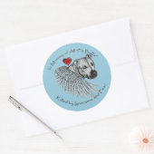 Sticker Rond Mémorial de Pitbull (Enveloppe)