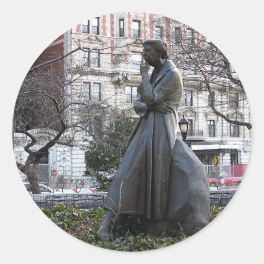 Sticker Rond Mémorial Eleanor Roosevelt (Devant)