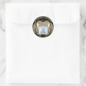 Sticker Rond Mémorial photo Gold Heart (Sac)