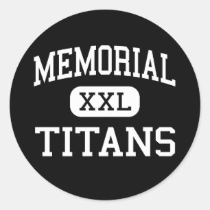 Sticker Rond Memorial - Titans - High - Port Arthur Texas