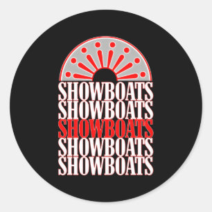 Sticker Rond Memphis Showboats Usfl Throwback