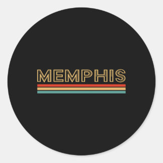 Sticker Rond Memphis Tennessee