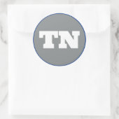 Sticker Rond Memphis (TN) - gris x blanc x bleu (Sac)