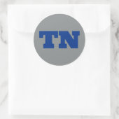 Sticker Rond Memphis (TN) - gris x bleu x blanc (Sac)