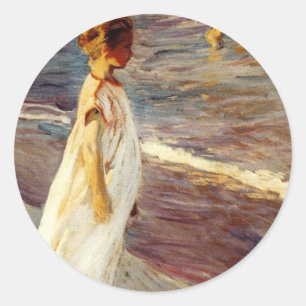 Sticker Rond Menina - Joaquin Sorolla