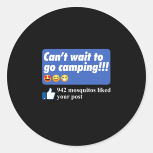 Sticker Rond Mens 942 moustiques ont aimé le post mème de moust